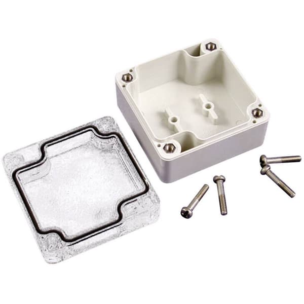 Hammond Electronics 1554N2GYCL Universalhölje 120 x 120 x 60 ABS Grå-vit (RAL 7035) 1 st