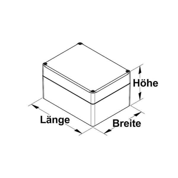 Bopla EUROMAS ET 215F 63215200 Industrihölje 120 x 80 x 57 ABS Ljusgrå 1 st
