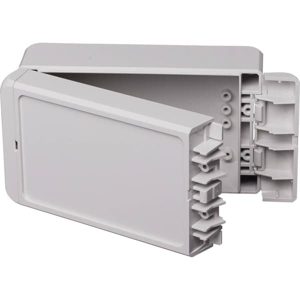 Bopla Bocube B 140806 PC-V0-7035 96013125 Utomhuschassi 80 x 151 x 60 Polykarbonat V0 Grå-vit (RAL 7035) 1 st