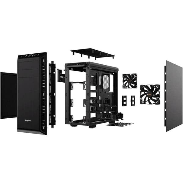 BeQuiet Pure Base 600 Midi-Tower Datorchassi Svart