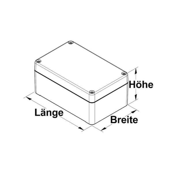 Bopla EUROMAS A 101 01101000 Industrihölje 58 x 64 x 34 Aluminium Silver-grå (RAL 7001) 1 st