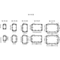 Miniatyrbild 4 av 4: Camdenboss CRDCG0008-CON Universalhölje (L x B x H) 220 x 145 x 50 mm ABS Grå-vit (RAL 7035) 1 st