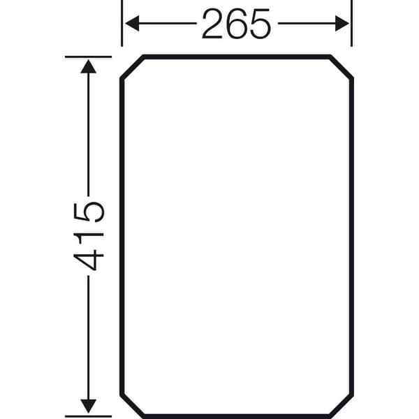 Hensel Mi MP 3 Monteringsplatta (L x B) 415 mm x 265 mm Laminerat papper 1 st