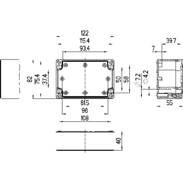 Spelsberg TG PC 1208-6-to Hölje installation 122 x 82 x 55 Polykarbonat Grå-vit (RAL 7035) 1 st