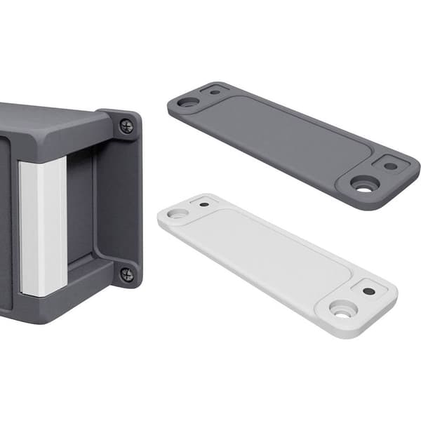 Bopla BA WL 13 7024 Väggrälsstol (L x B x H) 130 x 40 x 8 mm Aluminium Grafitgrå (RAL 7024) 2 st