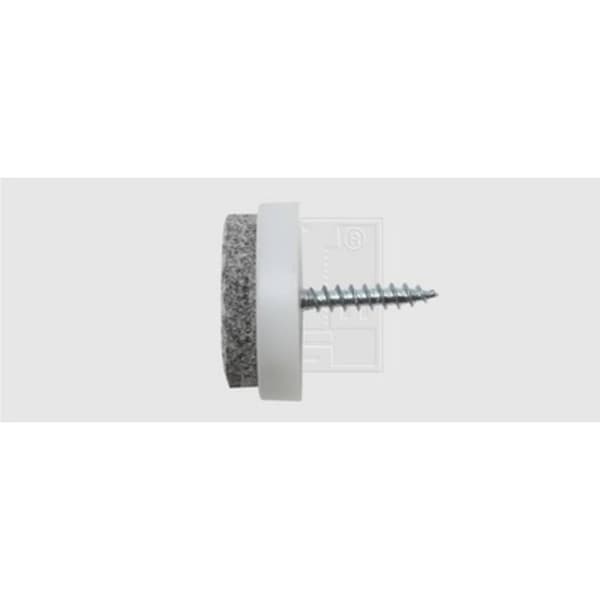 SWG 684 120 240 80 Filtdyna skruvbar, rund Vit (Ø) 24 mm 4 st