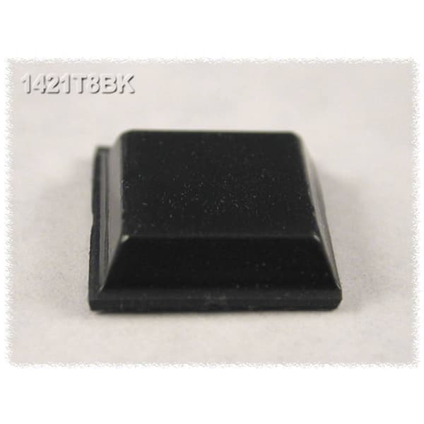 Hammond Electronics 1421T8BK Apparatfot självhäftande, rund Svart (Ø x H) 12.1 mm x 3.1 mm 24 st