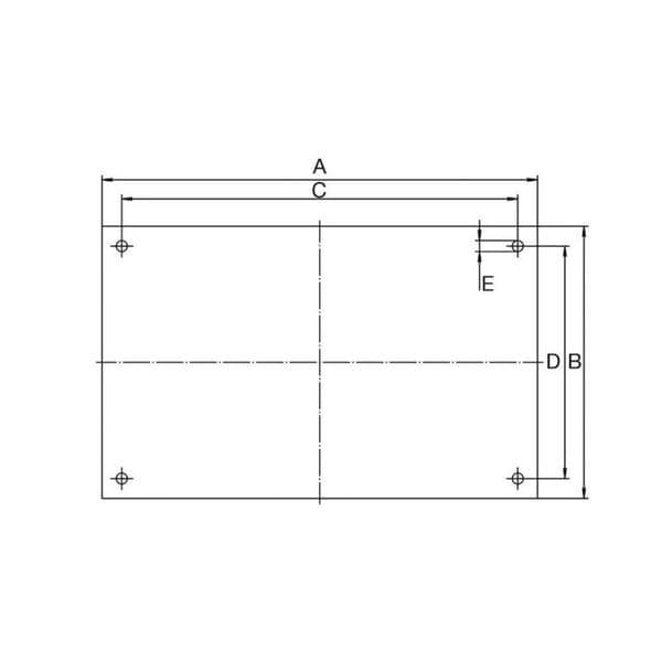Bopla FAE160/170 Frontplatta Aluminium Aluminium 1 st