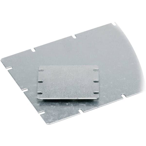 Fibox MIV 125 Monteringsplatta (L x B) 98 mm x 98 mm Stålbleck Ljusgrå 1 st