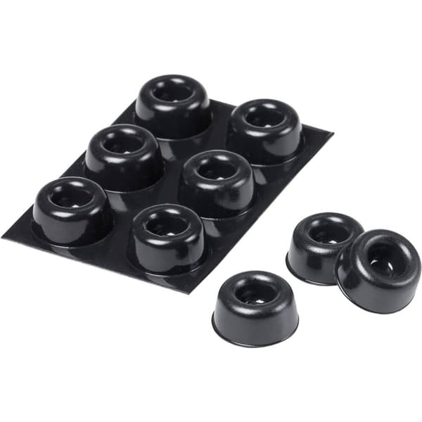 3M SJ 5009 MPBB Apparatfot självhäftande, rund Svart (Ø x H) 22.3 mm x 10.1 mm 6 st