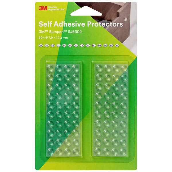 3M SJ 5302 MPCB Apparatfot självhäftande, rund Transparent (Ø x H) 7.9 mm x 2.2 mm 80 st