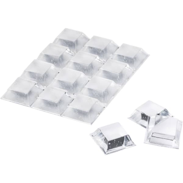 3M SJ 5323 MPCB Apparatfot självhäftande, kvadratisk Transparent (Ø x H) 20.6 mm x 7.6 mm 12 st