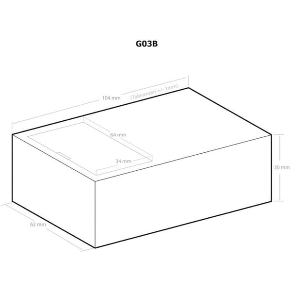 UNIVERSAL-CASE G03B 104 X 62 X30 MM