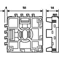 Miniatyrbild 3 av 3: HellermannTyton DINBLOK3 Tilläggsmontering DIN-Block 1 st