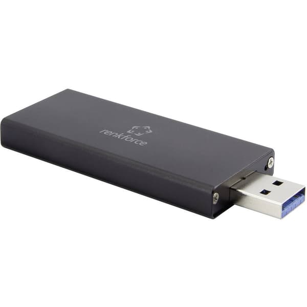 Renkforce RF-4521561 M.2 SSD-hölje USB 3.0 5 GBit/s M.2 SATA 2230, 2242 RF-4521561