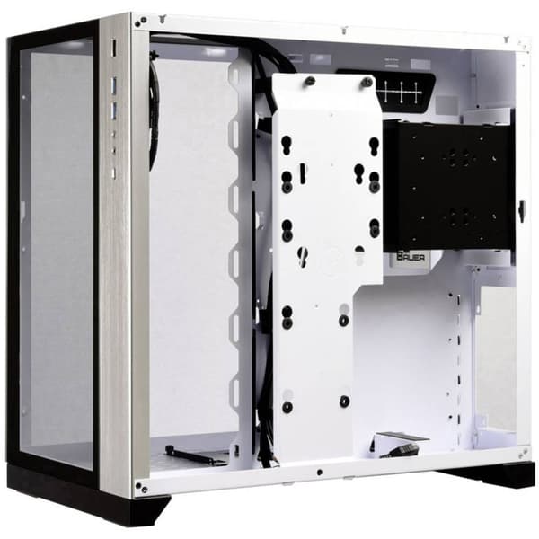 Lian Li PC-O11DW Midi-Tower Datorchassi Vit Sidofönster, Dammfilter