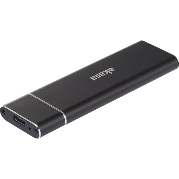 Akasa AK-ENU3M2-02 M.2 SSD-hölje USB-C® (USB 3.1 Gen 2) 10 GBit/s M.2 SATA 2230, 2242, 2260, 2280 AK-ENU3M2-02