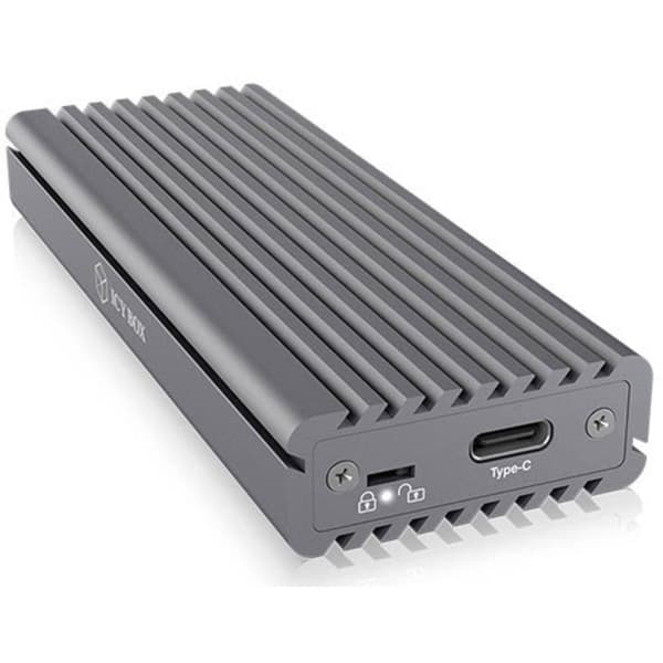ICY BOX 60509 M.2 SSD-hölje USB-C® (USB 3.2 Gen 2) 10 GBit/s M.2 PCLe NVMe 2230, 2242, 2260, 2280 60509
