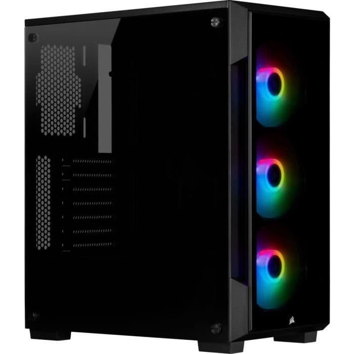 CORSAIR PC-etui iCUE 220T RGB - Mellemtårn - Hærdet glas - Sort (CC-9011190-WW)
