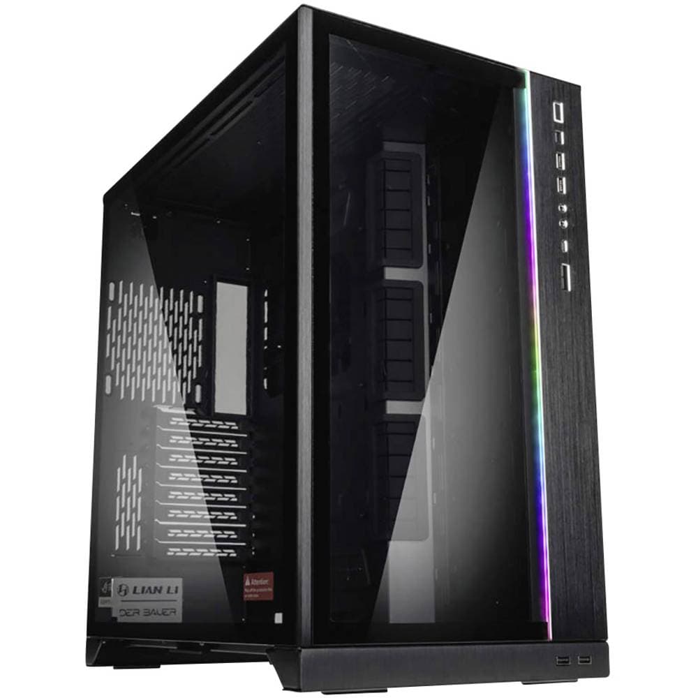 Midi-Tower Datorchassi GAMER Lian Li O11Dynamic XL Svart Integrerad belysning, Sidofönster, Dammfilter