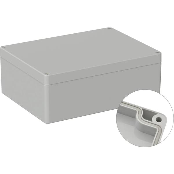 TRU COMPONENTS TC-9065640 Industrihölje 200 x 150 x 75 ABS Grå-vit (RAL 7035) 1 st
