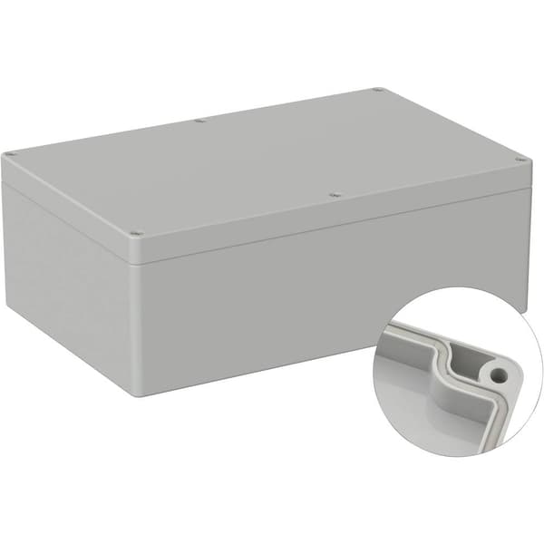 TRU COMPONENTS TC-9065684 Industrihölje 250 x 160 x 90 ABS Grå-vit (RAL 7035) 1 st