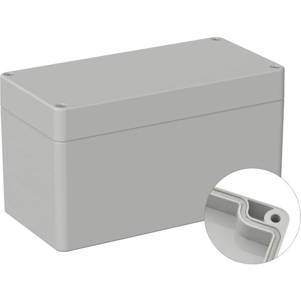 TRU COMPONENTS TC-9065668 Industrihölje 160 x 80 x 90 ABS Grå-vit (RAL 7035) 1 st