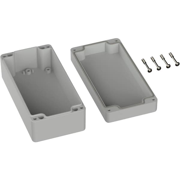 TRU COMPONENTS TC-9065468 Utomhuschassi 160 x 80 x 60 Polykarbonat Grå-vit (RAL 7035) 1 st