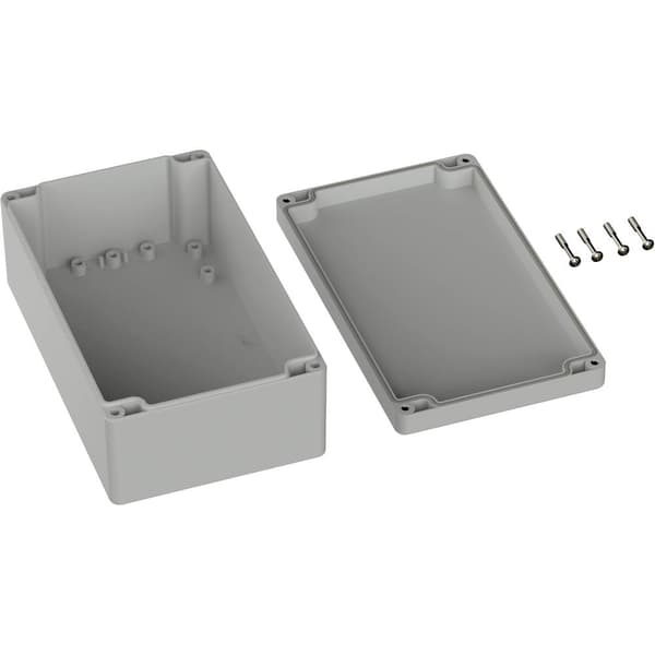 TRU COMPONENTS TC-9065480 Utomhuschassi 200 x 120 x 75 Polykarbonat Grå-vit (RAL 7035) 1 st