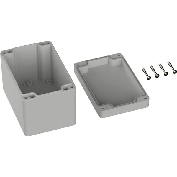 TRU COMPONENTS TC-9065500 Utomhuschassi 120 x 80 x 85 Polykarbonat Grå-vit (RAL 7035) 1 st