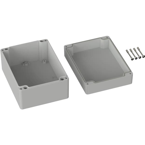 TRU COMPONENTS TC-9065528 Utomhuschassi 160 x 120 x 90 Polykarbonat Grå-vit (RAL 7035) 1 st