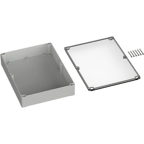 TRU COMPONENTS TC-9065576 Utomhuschassi 300 x 230 x 85 Polykarbonat Grå-vit (RAL 7035) 1 st