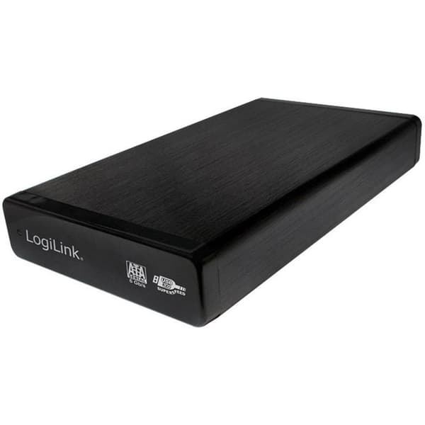 LogiLink UA0284 8,9 cm (3,5 tum) hårddiskhölje 3.5 tum USB 3.2 Gen 1 Svart