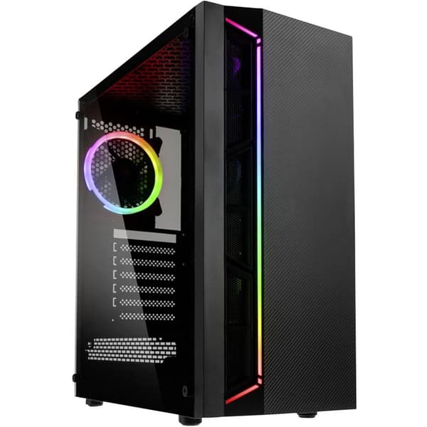 Kolink INSPIRE K7 Midi-Tower Datorchassi GAMER Svart Svart