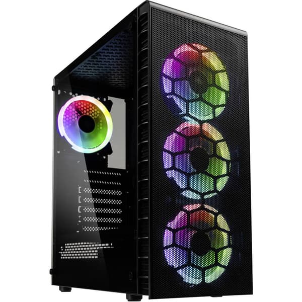 Kolink OBSERVATORY LITE MESH Midi-Tower Datorchassi GAMER Svart Svart
