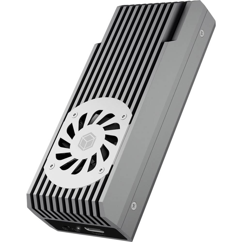 ICY BOX 60792 M.2-HDD hölje M.2 PCIe NVMe SSD USB-C® USB 3.2 (Gen 2), M.2NVMe PCLe 3.0 x4