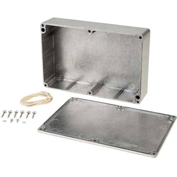 Gainta G124 Hölje 222 x 146 x 55 Pressgjuten aluminium Aluminium legerad Aluminium (natur) 1 st