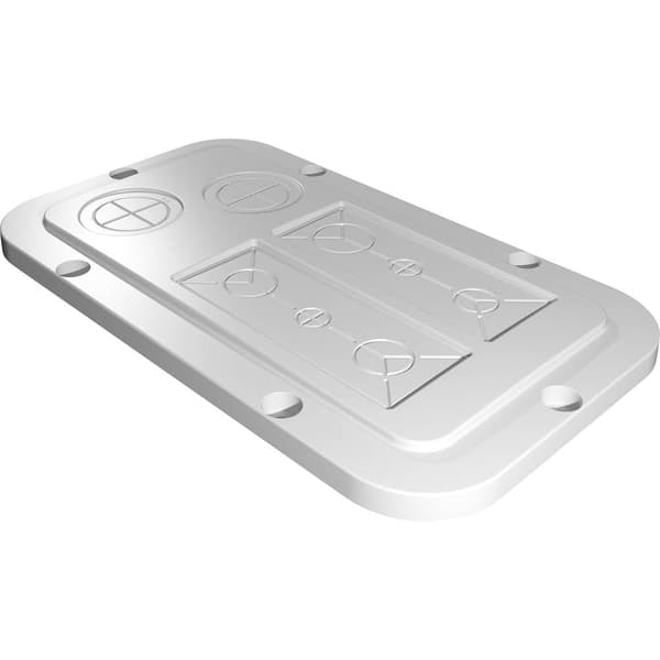 Rittal AX 2561.200 Flänsplatta (L x B) 149 mm x 256 mm Plast Grå 1 st
