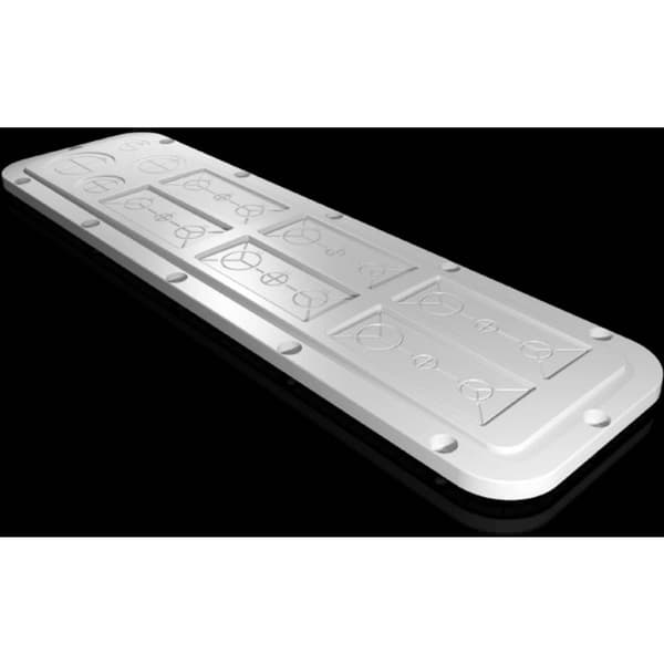 Rittal AX 2564.200 Flänsplatta (L x B) 149 mm x 534 mm Plast Grå 1 st