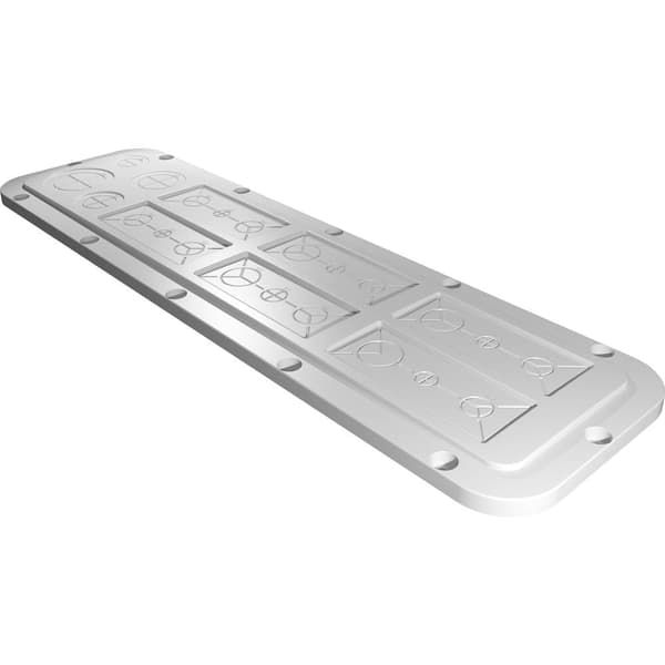 Rittal AX 2564.200 Flänsplatta (L x B) 149 mm x 534 mm Plast Grå 1 st