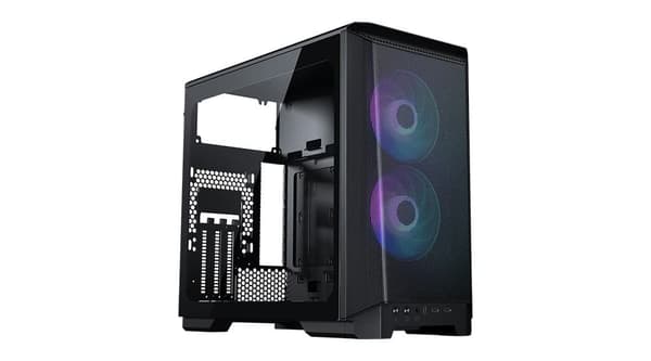 Phanteks Eclipse P200 Air, iTX, Temp. Glass, DRGB, Black Svart