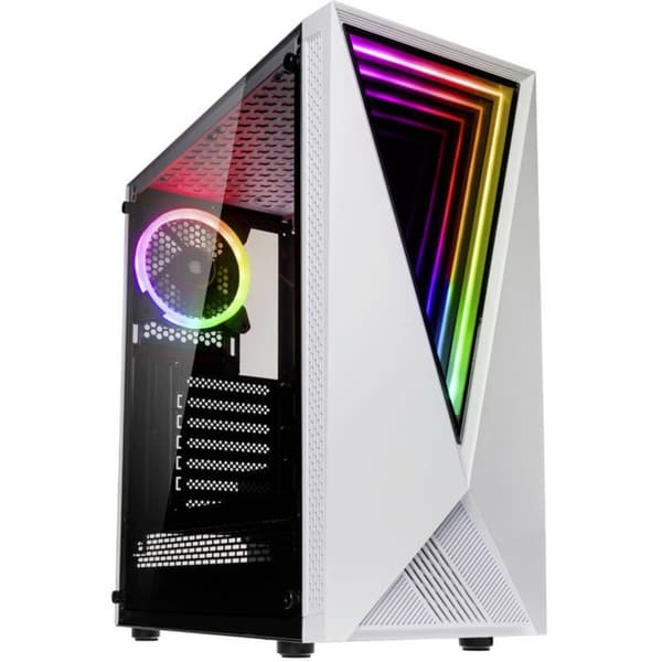 Kolink VOID WHITE Midi-Tower Datorchassi GAMER, Hölje Vit Svart, Vit