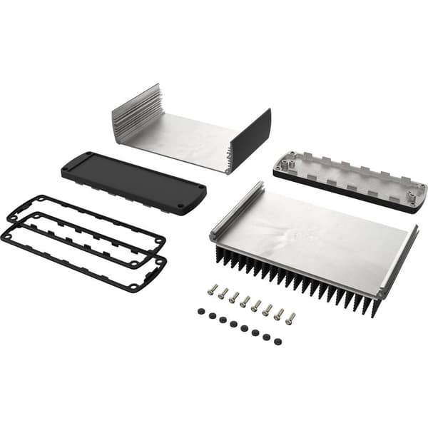 Bopla ABPH 1600-0100 K ALUBOS_SET 84516100.HMT1 Kylelement-hölje 169 x 100 x 52 Aluminium Svart (RAL 9005) 1 st