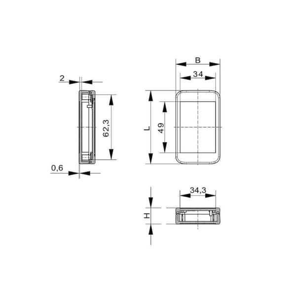 Bopla BL 704025 - 9005 BOLINK_SET 16174505.HMT1 Sensor-hölje 71.2 x 43.2 x 27.7 Polykarbonat V0 Svart (RAL 9005) 1 st