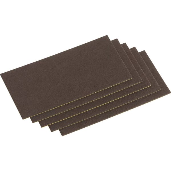 Metafranc WU0645426 Filtdyna kvadratisk, självhäftande Brun (L x B) 200 mm x 100 mm 1 set