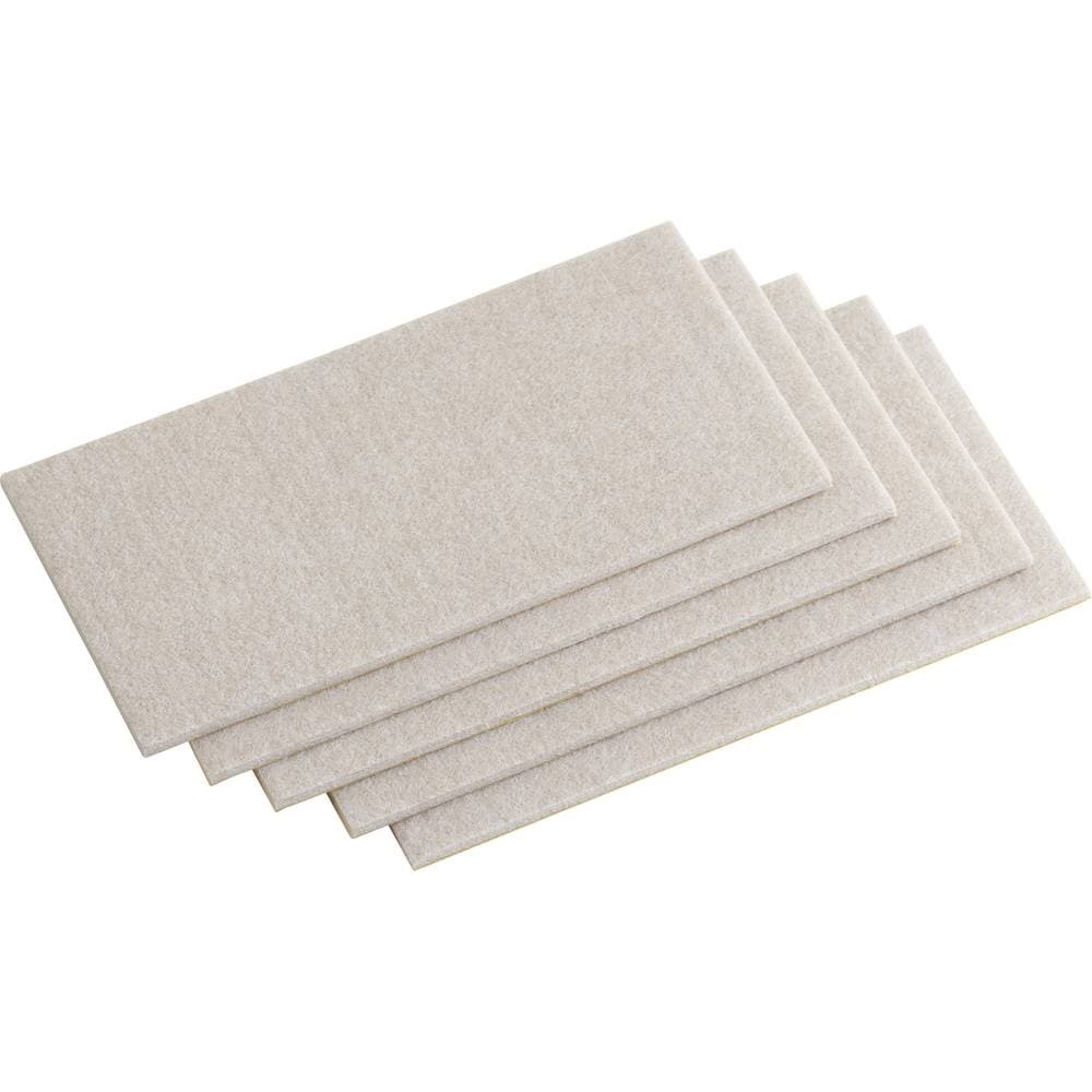 Metafranc WU0645416 Filtdyna kvadratisk, självhäftande Beige (L x B) 200 mm x 100 mm 1 set