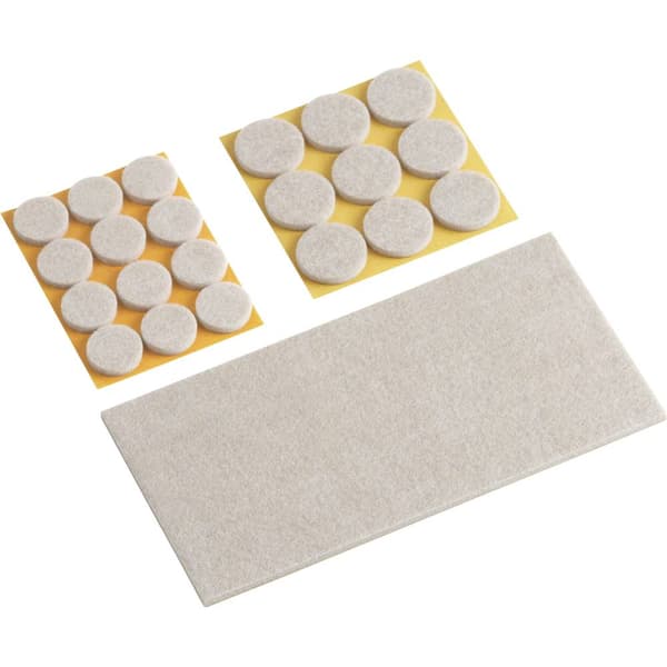 Metafranc WU0644896 Filtdyna självhäftande, rund, kvadratisk Beige 1 set