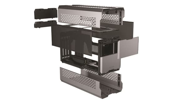 Phanteks Evolv Shift XT, Expandable iTX Case, DRGB, Galaxy Silver