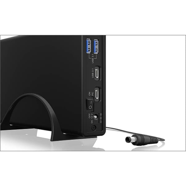 ICY BOX 60087 8,9 cm (3,5 tum) hårddiskhölje, 6,35 cm (2,5)-hårddiskhölje 3.5 tum, 2.5 tum USB-C®, USB 3.2 Gen 2