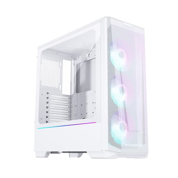 Phanteks Eclipse G360A  Mid Tower Case, Temp Glass, DRGB, Matte White